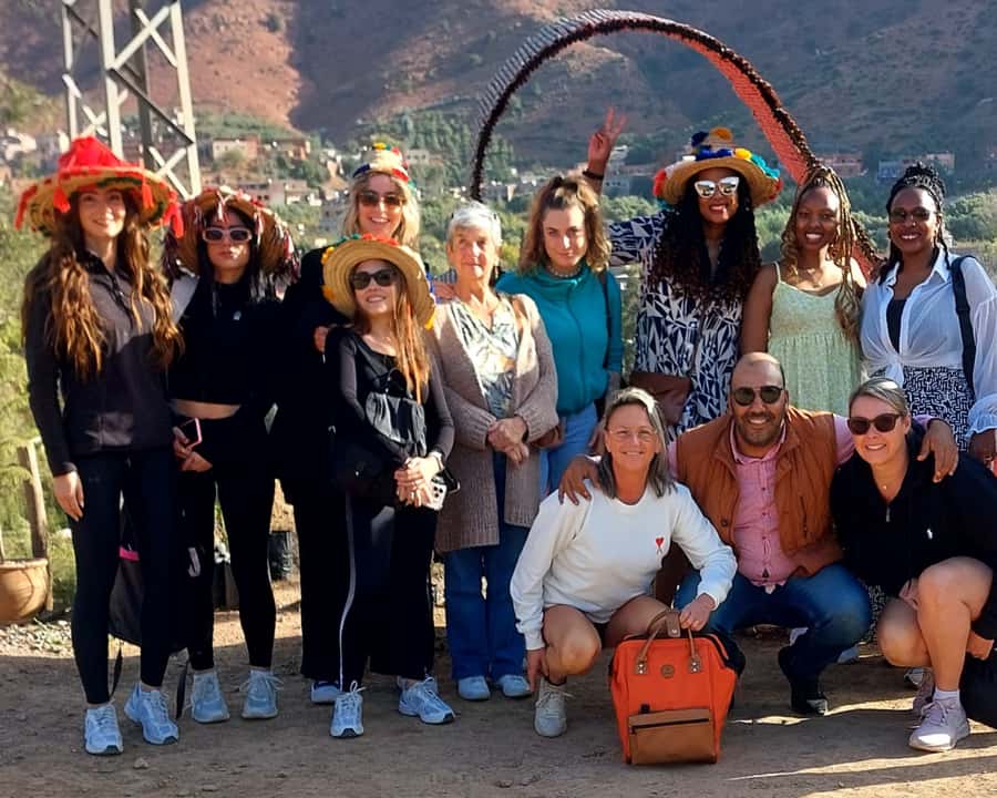 Marrakech: Ourika Valley Trip with Waterfall Hike - Berber villages and traditional houses on the hillside