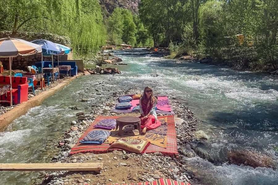 Marrakech: Ourika Valley Trip with Waterfall Hike & Lunch - Lunch by the Ourika River: The Reward Stop You Should Plan For