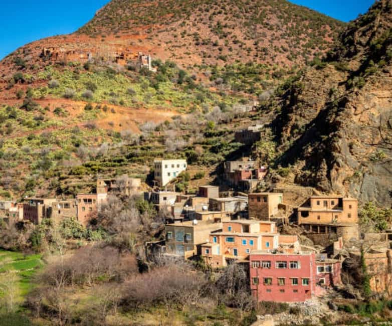 Marrakech: Ourika Valley,Waterfalls, Atlas Luxury Day trip - River-side lunch by the Ourika: food with a view and real satisfaction