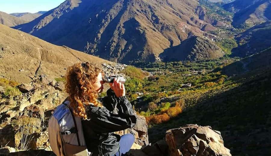 Marrakech: Ourika Valley waterfalls with guide& Berber lunch - The Ourika Falls hike: footing tips and how guides manage the climb
