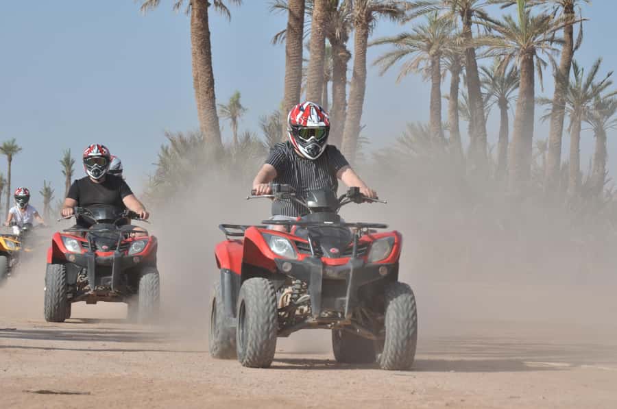Marrakech: Palm Grove and Jbilat Desert Quad Bike Tour - The Ride Itself, 2 Hours Of Palmeraie, Rocky Desert, And Passing Villages