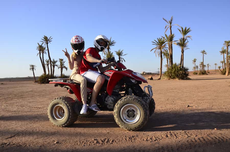 Marrakech: Palmeraie Guided Quad Tour with Tea Break - What to pack for a dust-friendly quad day