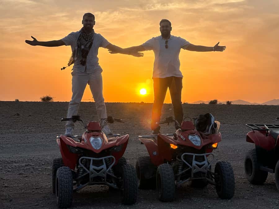 Marrakech: quad Adventure at the Dunes of the palmery desert - Palmeraie Quad Ride: Your Own Bike, Guided Route, Real Time on the Trail
