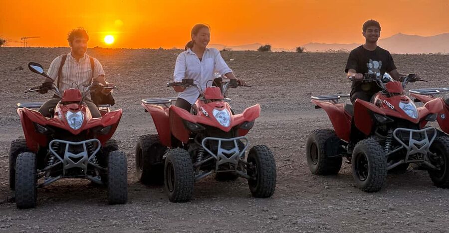 Marrakech: Quad Bike excursion at the sunset with Tea Break - The Ride Through the Palmeraie: Palms, Dust, and a Real Desert Feeling