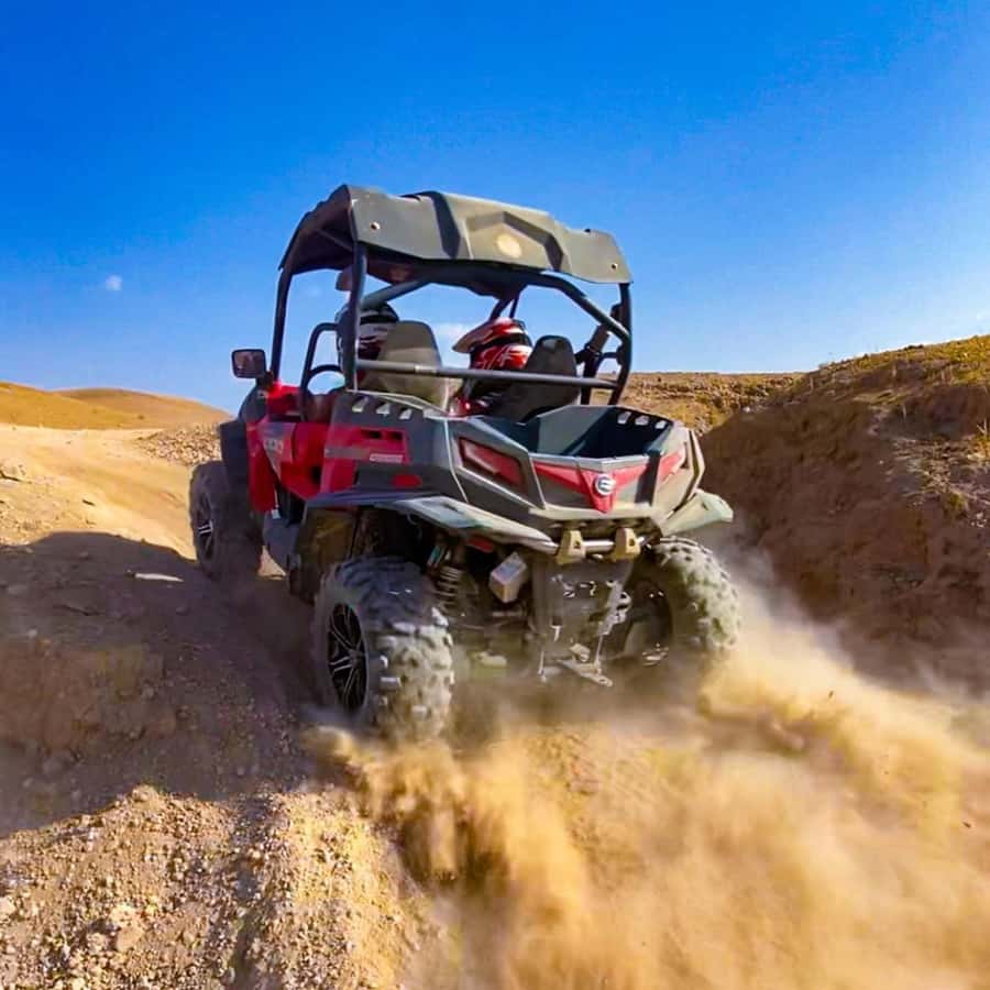 Marrakech : Ride buggy in the desert of the palm grove - From Marrakech pickup to desert palms: how the 3 hours are paced