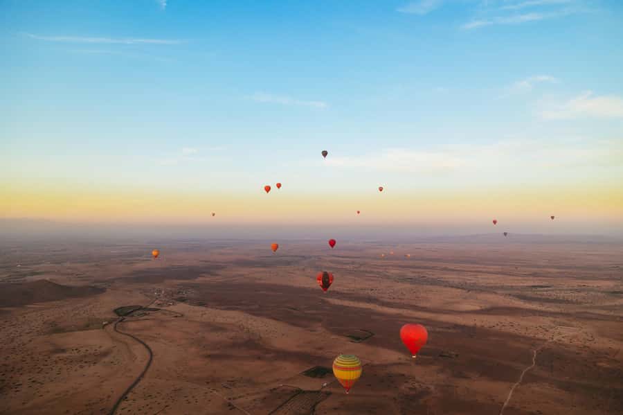 Marrakech: Shared Balloon Flight with Tea - Inside the 1-hour flight: Palm Grove, villages, and Atlas Mountain light