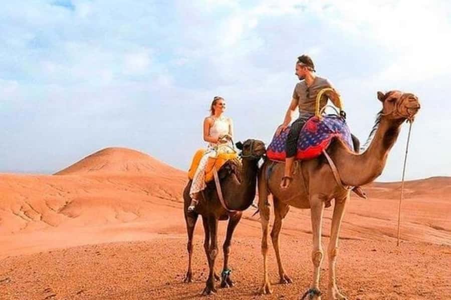 Marrakech: Sunset Dinner in Agafay Desert with Camel Ride - Camel ride in Agafay at golden hour, what to expect