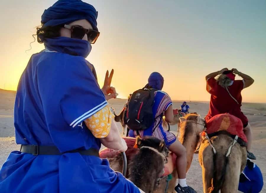 Marrakech: Sunset Dinner in Agafay Desert with Camel Ride - Berber camp tea and sunset views, where the evening slows down