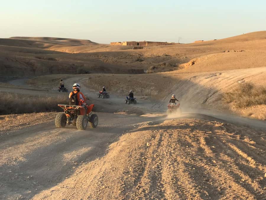 Marrakesh: Agafay Desert Quad & Camel Tour with Dinner - The sunset stop and tea break, where timing matters