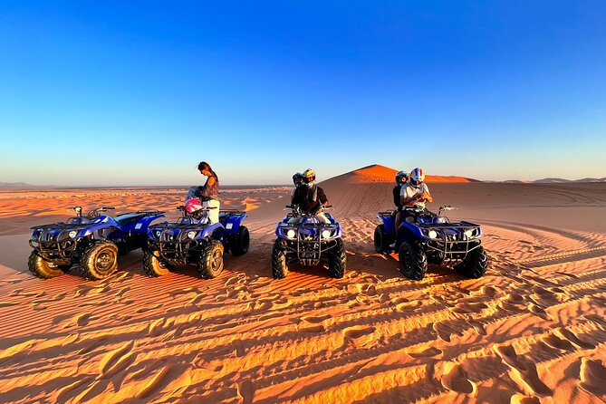 Merzouga Desert Quad bike Adventure with Sand boarding - Starting at Auberge Hassan Ouattou, with tea and the first taste of desert life