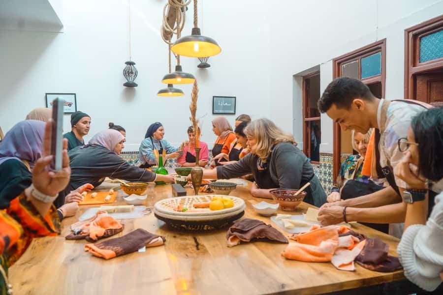 Moroccan Food Cooking Class with a Local Chef in Marrakech - Eating What You Cook, With Water and Tea Included