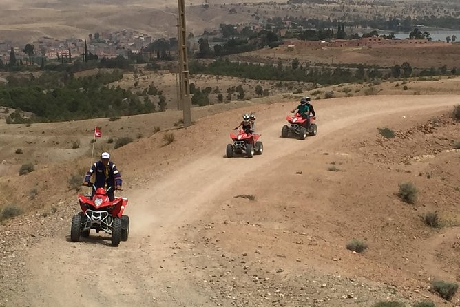 Quad biking excursion in The Desert Of Agafay & Lalla takerkoust - Super Quad Maroc: gear up, learn the line, then get moving