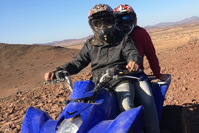 Sunset Camel Ride Quad Tour In Agafay Desert With Dinner - Quad Bike Time on Rocky Terrain, Adrenaline at the Right Moment